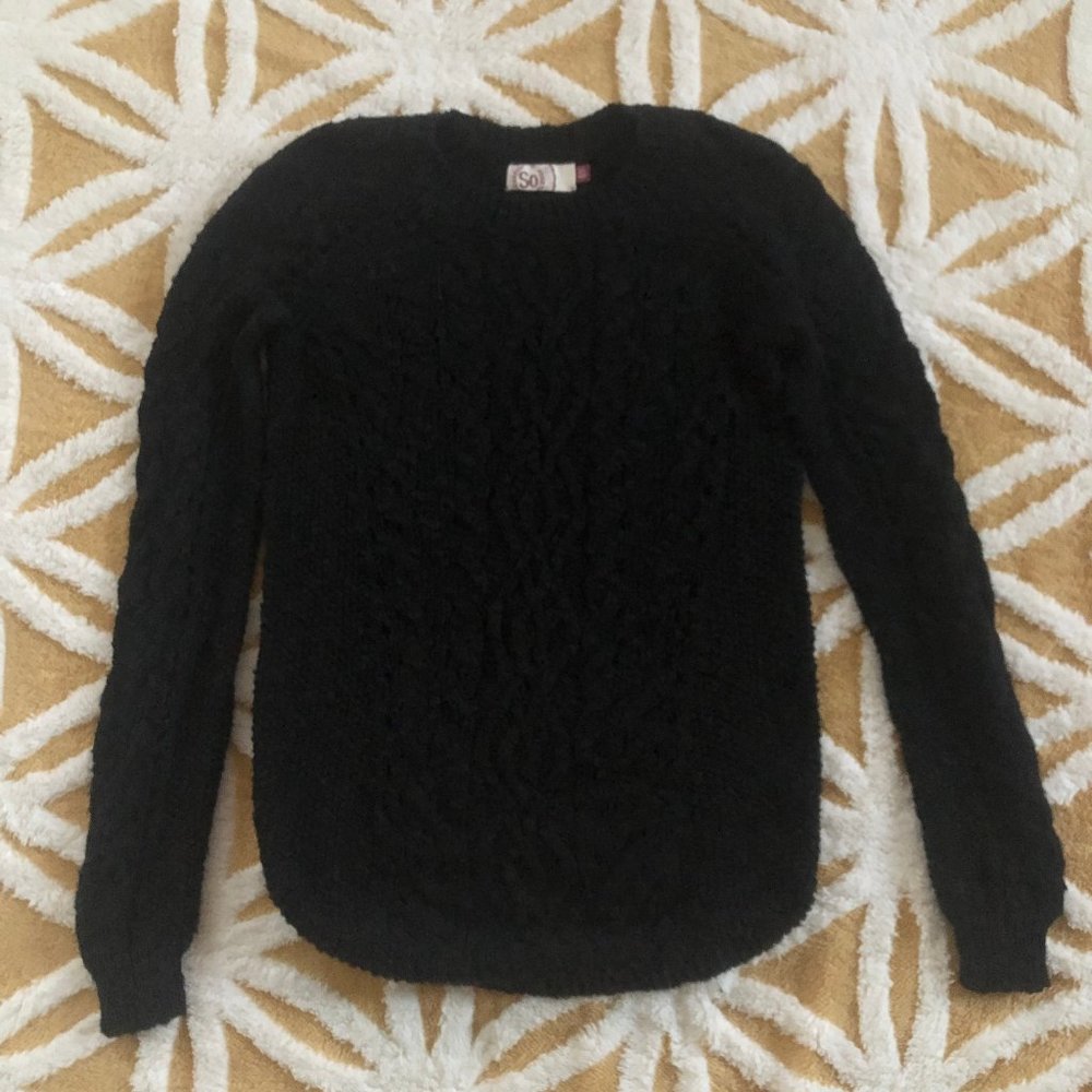 SO Women's Black Long Sleeve Sweater Sz. XS